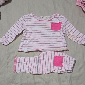 Egg New York Pink Striped Kids Pajamas